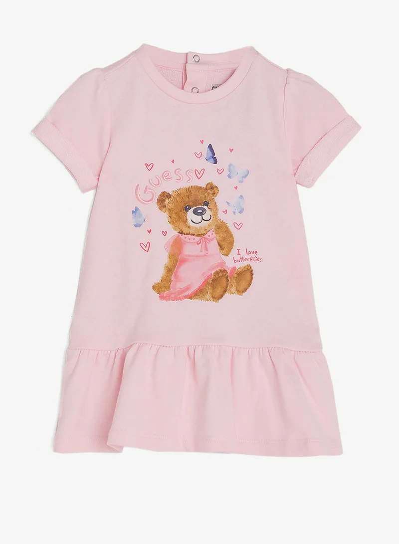 جس فستان أطفال بأكمام طويلة وسروال داخلي